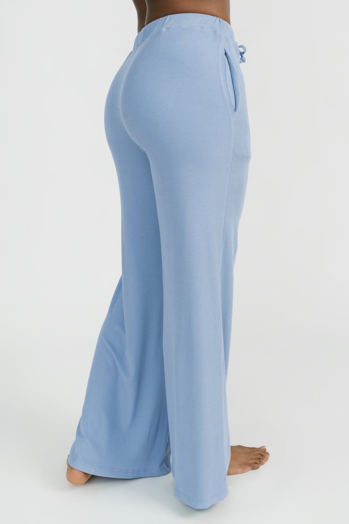 Blue Wide Leg Lounge Pant