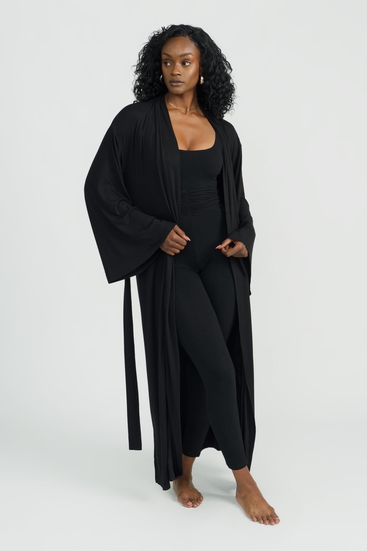 Black Lounge Robe