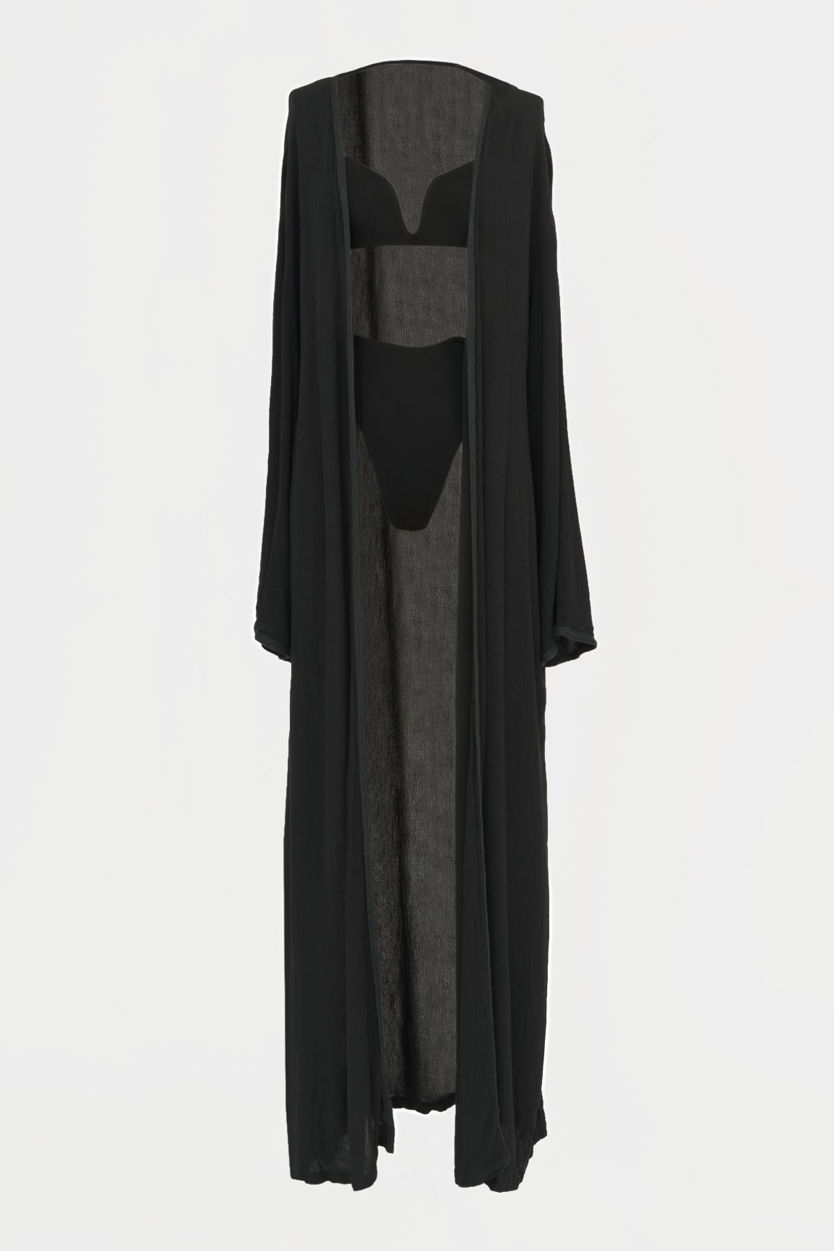 Soft Beach Robe in Black