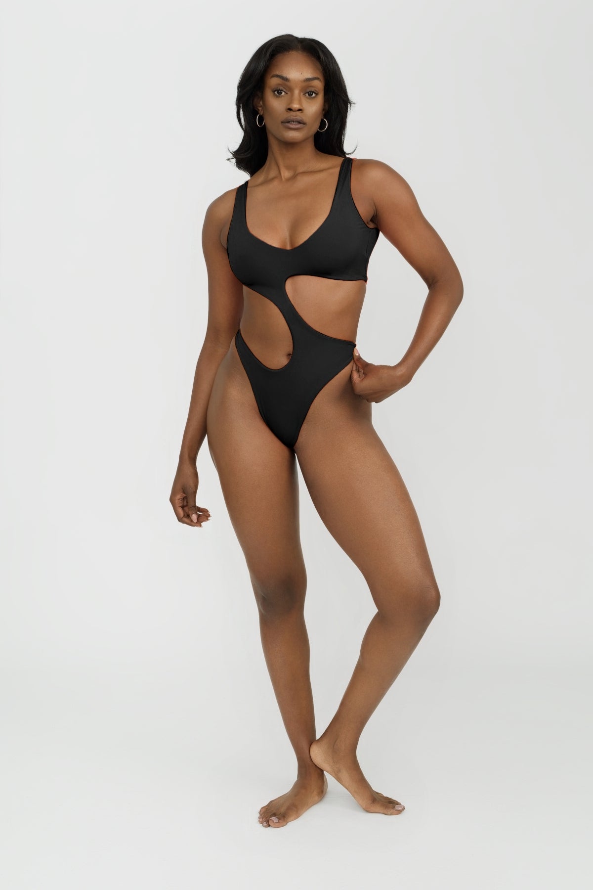 Black One Piece Swimsuit