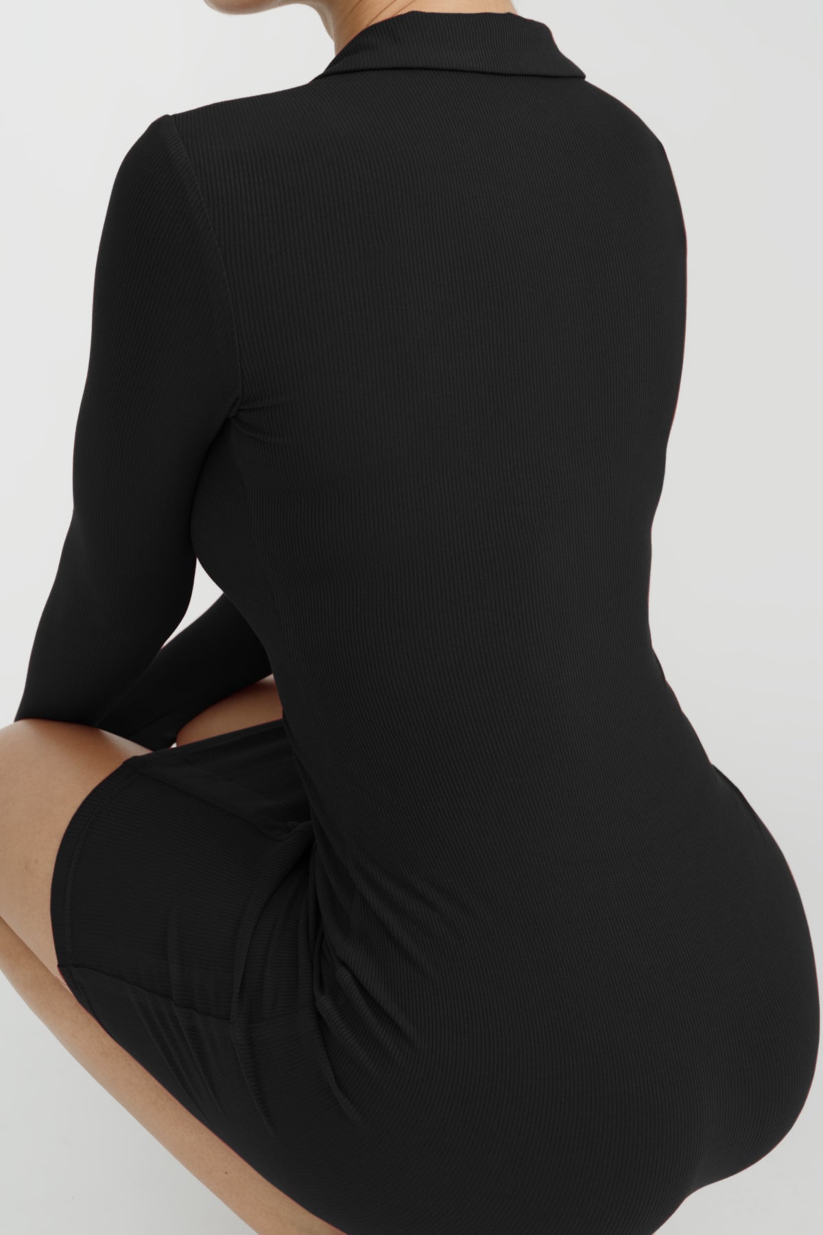 Black Longsleeve Lounge Dress