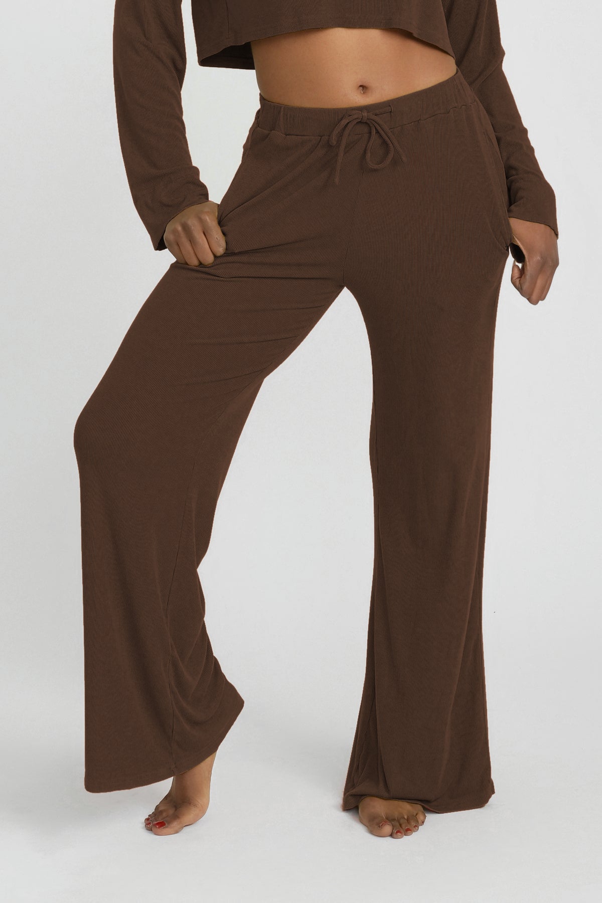 Soft Lounge Pant in Chocolate Brown