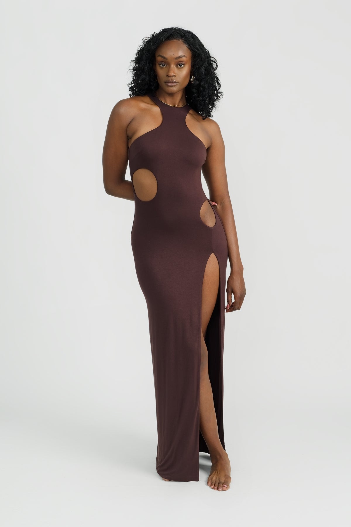 Capri Maxi Dress - Chocolate