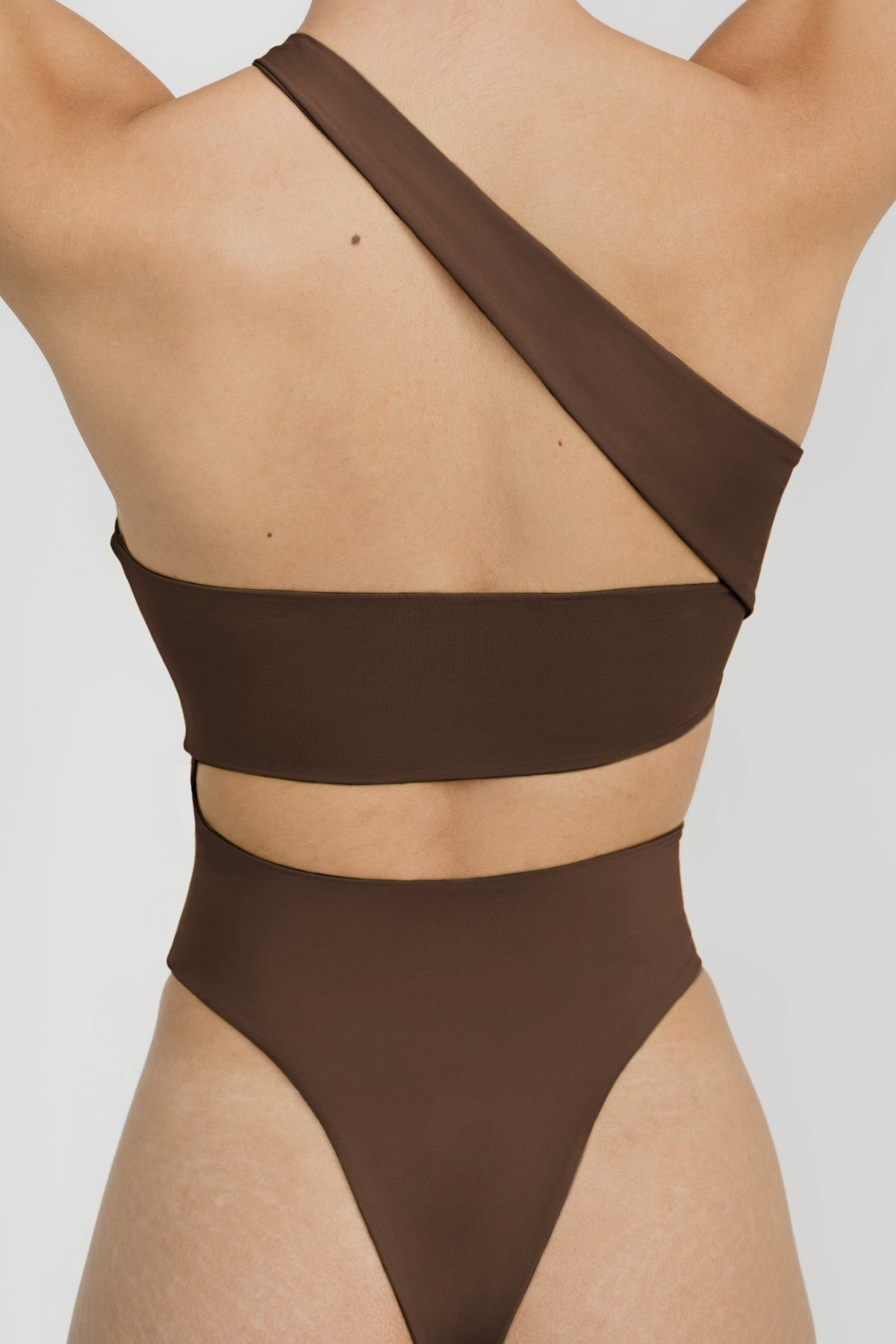 Brown One Piece Swimsuit