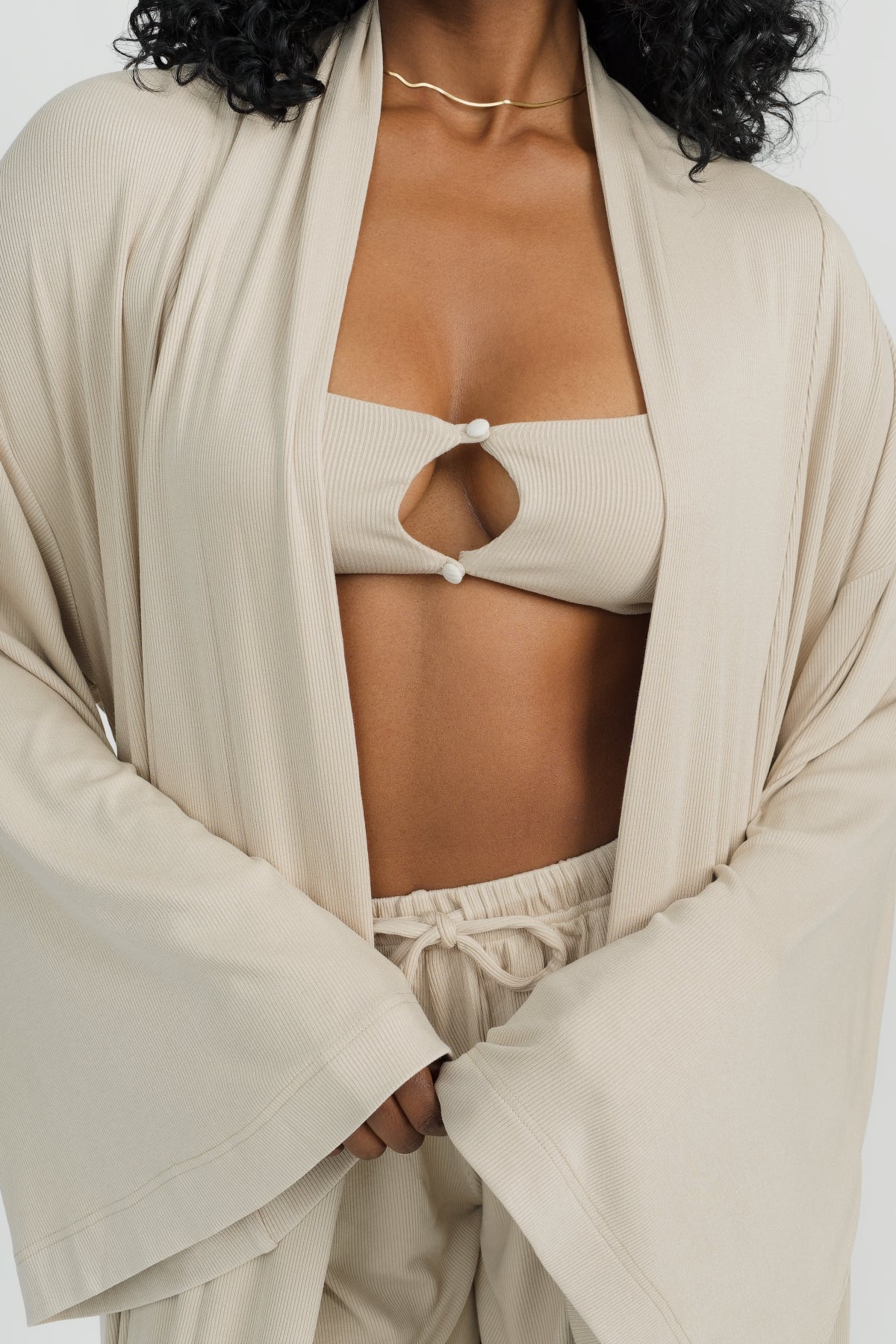 Beige Lounge Robe