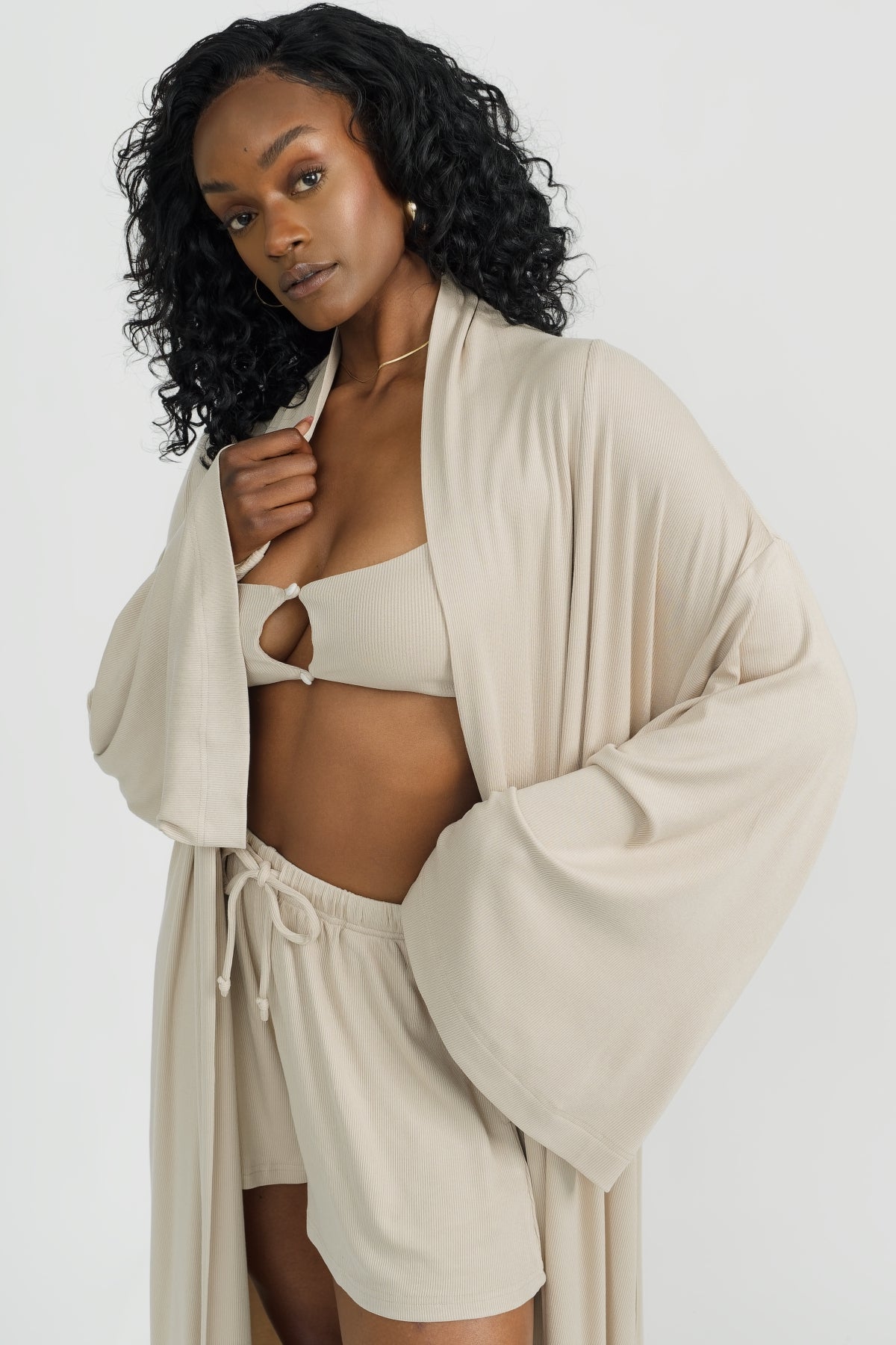 Beige Lounge Robe