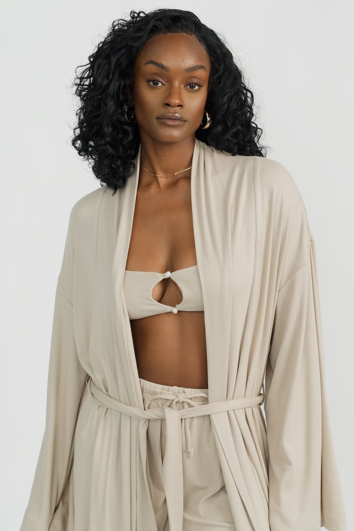 Beige Lounge Robe