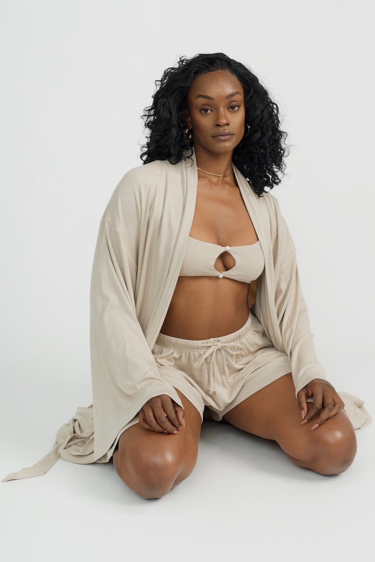 Beige Lounge Robe