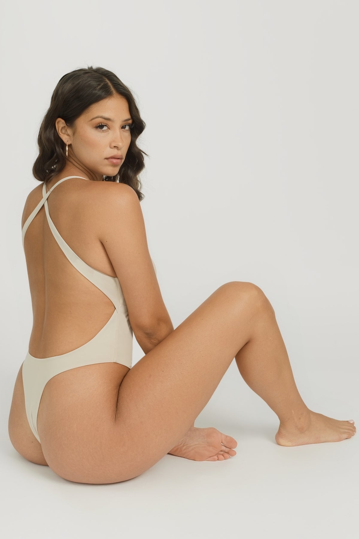 Coconut One Piece Swimsuit with Thong Bottom