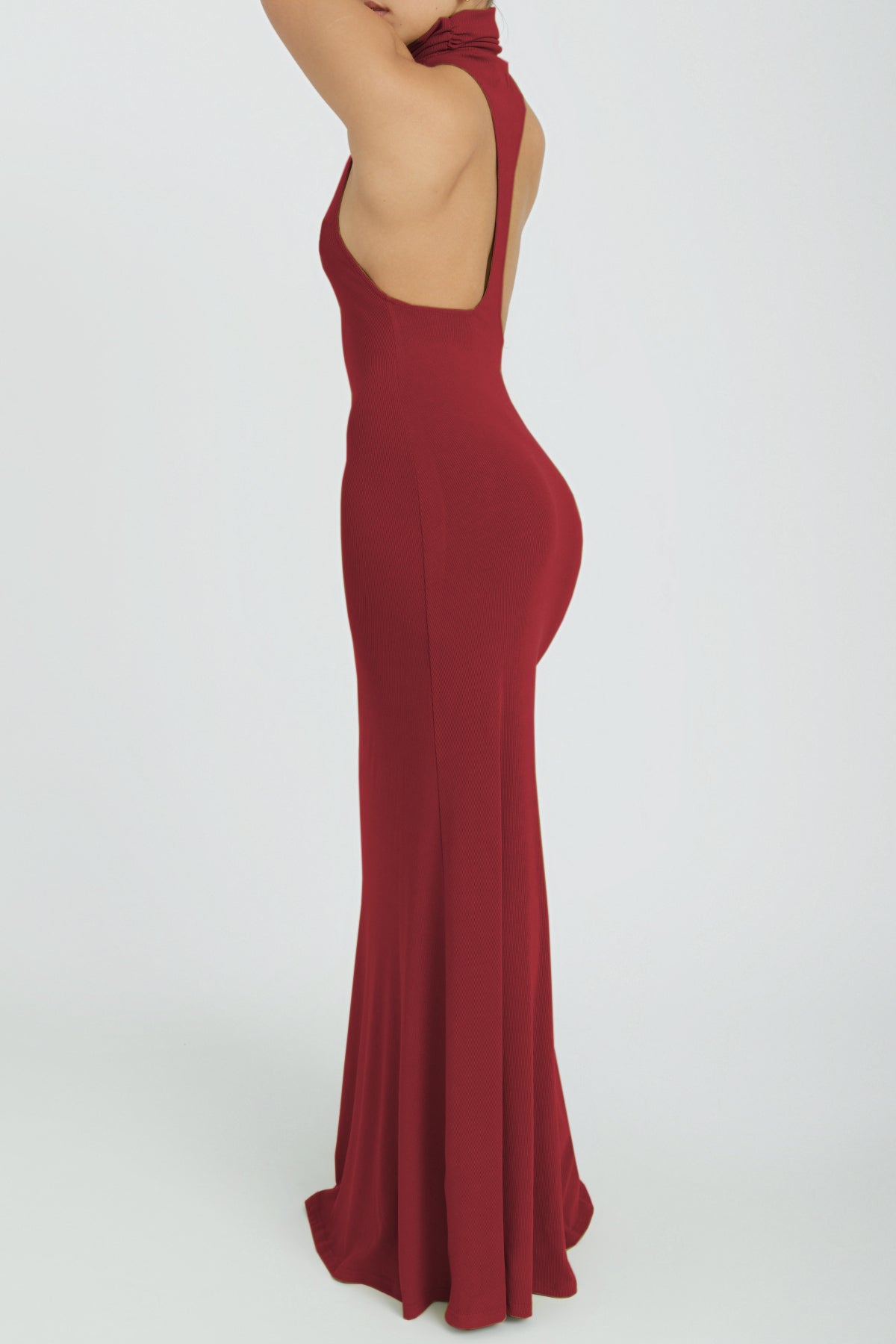 Red Full Length Lounge Dress