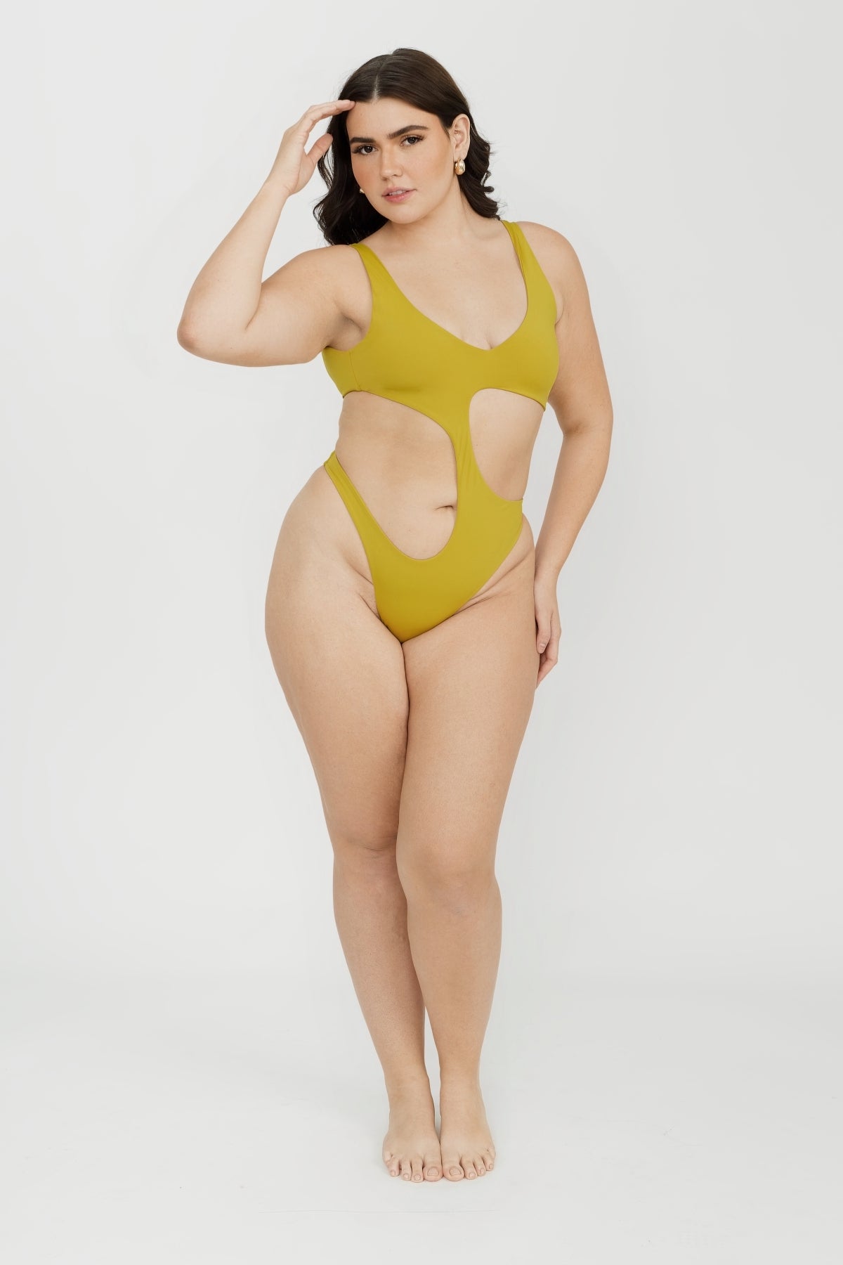 Yellow One Piece Swimsuit