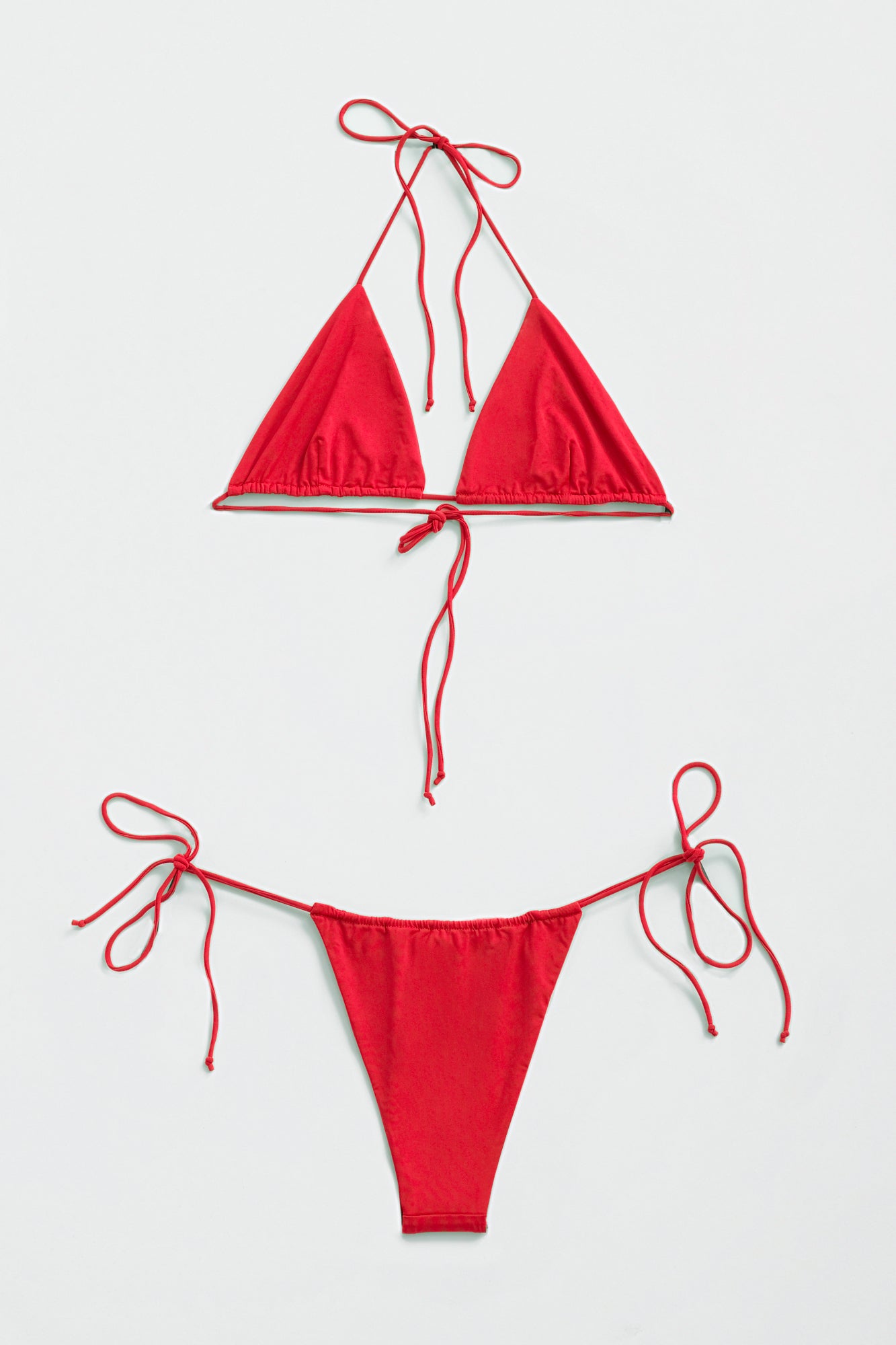 Red String Bikini Top