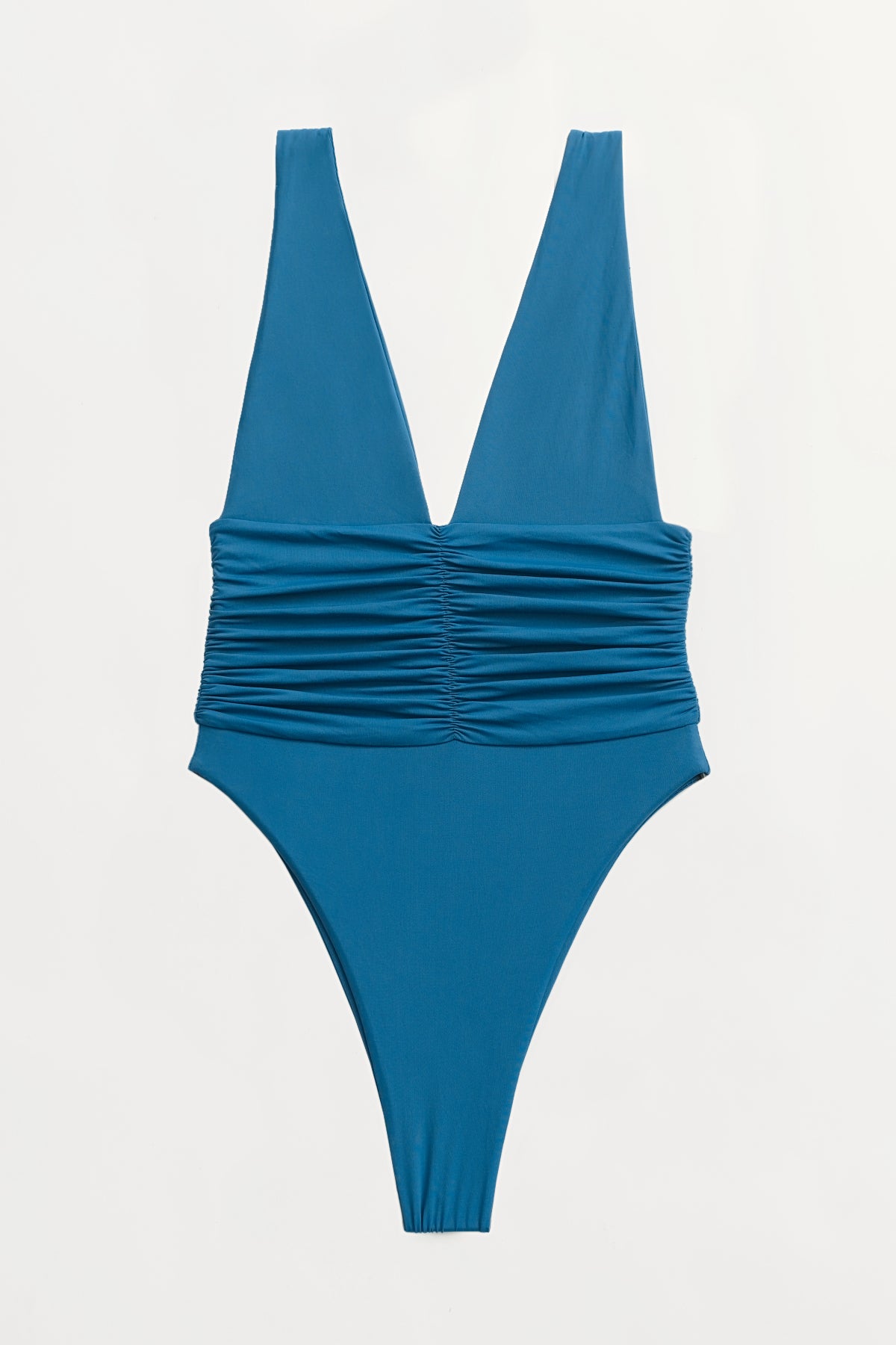 Indigo Blue Moderate Coverage One Piece Swimsuit