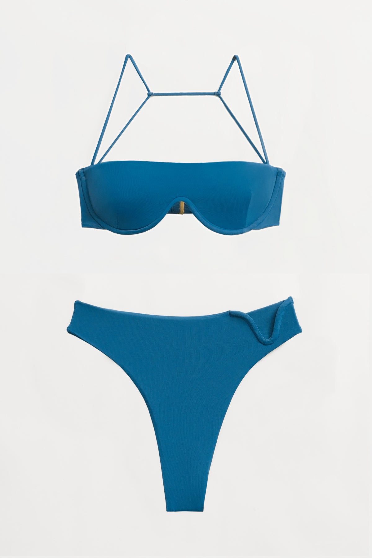 Indigo Blue Thong Bikini Bottom