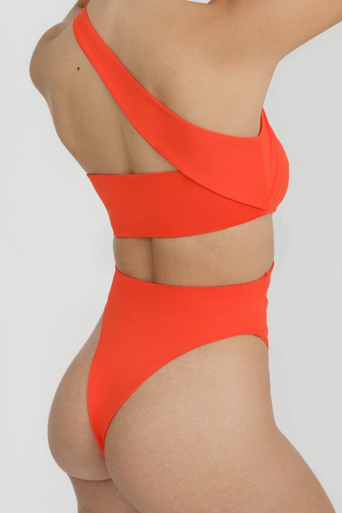 Orange One Piece Swimsuit